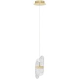 Nova Luce Mjedena metalna LED viseća svjetiljka s mogućnosti zatamnjivanja sa staklenim sjenilom ø 14 cm Lucien – | shoptok.hr