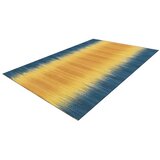 Kayoom RAVNO TKANA PREPROGA 90/160 cm taftano modra, rumena | Shoptok.si