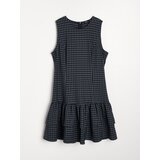 Sinsay Mini haljina s volanima u karo uzorku | shoptok.hr