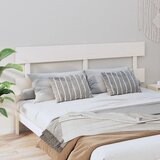  Uzglavlje za krevet bijelo 184 x 3 x 81 cm od masivne borovine | shoptok.hr
