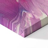  Slika - Night Flows - Abstract Waves in Shades of Blue and Violet 60x90 | shoptok.hr