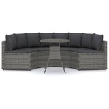  5-dijelni set vrtnih sofa od poliratana s jastucima sivi | shoptok.hr