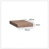 5five five zidna polica 23,5X23,5X3,8CM mdf/drvo natural 138952C Cene
