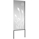  Privatnost u vrtu Rezbarija Srebrno 50 x 140 cm Pocinčani čelik | shoptok.hr