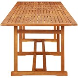  Vrtni blagovaonski stol 280 x 90 x 75 cm masivno bagremovo drvo | Eponuda.com