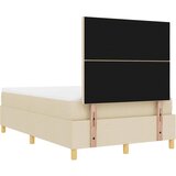 Krevet s opruga kutije s uzglavljem Krema 200 x 120 cm tkanina | Eponuda.com