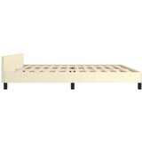  Okvir za krevet s uzglavljem krem 200x200 cm od umjetne kože | shoptok.hr