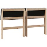 vidaXL Tapecirano vzglavje Svetlo siva 160 cm Masivno borovo les | Shoptok.si