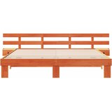  Krevetna konstrukcija Smeđa 200 x 200 cm Čvrsto borovo drvo | shoptok.hr