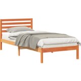  Krevetna konstrukcija s uzglavljem Voštano smeđa 90 x 220 cm | shoptok.hr