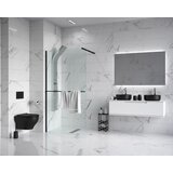 Copen Walk-in CONCEPT MONTE PLUS 120x200cm crni mat ram 8mm staklo i držač peškira (C-02-WIB120) | ePonuda.com