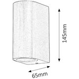 Rabalux chile spoljna zidna lampa GU10 2x35W IP44 | Eponuda.com