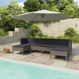 The Living Store Vrtna sedežna garnitura z blazinami 6-delna poli ratan siva - Komplet Vrtnega Pohištva, (21477980) | Shoptok.si