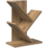 vidaXL Polica za knjige drevesa 3-nadstropna 30 x 18 x 40 cm, (5000307280) | Shoptok.si