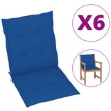 vidaXL Blazine za vrtne stole 6 kosov kraljevsko modre 100x50x3 cm | Shoptok.si