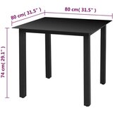 vidaXL 3-dijelni vrtni blagovaonski set od poliratana s jastucima sivi | shoptok.hr