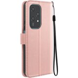 Oem Mayaxess, Torbica s preklopom za Honor 200 Lite Zaščita z zapestnim trakom Večnamenska zaklopka, Šampanjec roza, (5000215688) | Shoptok.si
