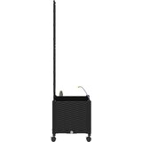  Vrtni planter s navodnjavanjem i kotačima Crna 40 x 40 x 148 cm | shoptok.hr