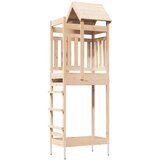 vidaXL Igralna stolpnica Rjava 52,5 x 85 x 238 cm Masivno borovo les, (5000285834) Cene