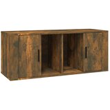 Maison Chic TV omarica - TV stojalo - Televizijska omarica dimljeni hrast 100x35x40 cm inženirski les, (21699835) Cene