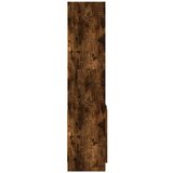 vidaXL Visoka omara dimljeni hrast 92x33x140 cm inženirski les | Shoptok.si