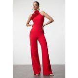 Trendyol Red Rose Detailed Woven Jumpsuit | Shoptok.si