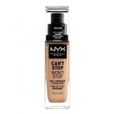 NYX Professional Makeup tekoča podlaga - Can't Stop Won't Stop Full Coverage Foundation - True Beige (CSWSF08) | Shoptok.si