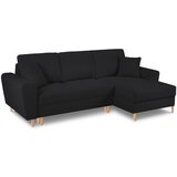 Cosmopolitan Design Crna sklopiva/s prostorom za odlaganje kutna garnitura od bouclé tkanine (s desnim kutom/s ležaljkom) Kyoto – | shoptok.hr