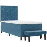  Krevet s opruga kutije Tamno plava 200 x 100 cm Baršun | shoptok.hr