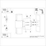  Stenska svetilka FLASH 2 bela, (21626735) | Shoptok.si