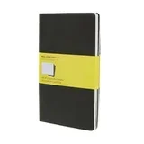 Bilježnica Cahier Journals LG s mekanim koricama, crna - karo, 3 komada