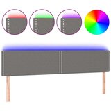 Posteljno vzglavje temno sivo 200x5x78/88 cm blago, (20738402) | Shoptok.si