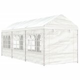 vidaXL Paviljon s streho bel 6,69x2,28x2,69 m polietilen Cene