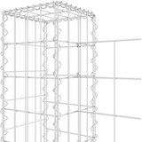  Gabionska košara U-oblika s 3 stupa 260 x 20 x 100 cm željezna | shoptok.hr