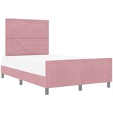 vidaXL Postelja Roza 120x190 cm Žamet, (22049639) | Shoptok.si