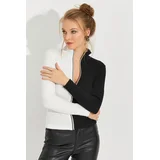 Ženska bluza EY2586, Crno-Bela