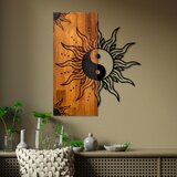 Atelier Del Sofa Zidna dekoracija Yin Yang, 50x58x3 cm, Smeđa boja Cijene