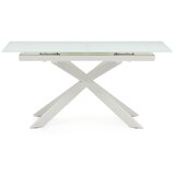 Kave Home Raztegljiva jedilna miza z dodatno ploščo s stekleno mizno ploščo 90x160 cm Atminda – | Shoptok.si
