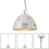  The Living Store Industrijska starinska viseča svetilka 25 W srebrna 31 cm E27 - Viseča Svetilka, (21745070) Cene