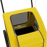 Prikolica za bicikl za ljubimce žuta od tkanine i željeza | shoptok.hr