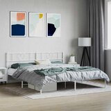  Metalni okvir za krevet s uzglavljem bijeli 180x200 cm | shoptok.hr
