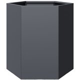 vidaXL Vrtno korito antracit šestkotnik 46x40x45 cm jeklo, (21366661) | Shoptok.si