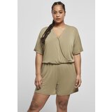 UC Curvy Women's short modal jumpsuit in khaki Cijene