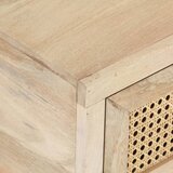  Stolić za kavu 90x50x37 cm masivno drvo manga i prirodna trska | Eponuda.com