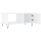  Stolić za kavu sjajni bijeli 90 x 50 x 40 cm konstruirano drvo Bijela | shoptok.hr