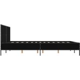  Okvir za krevet crni 160x200 cm konstruirano drvo i metal | shoptok.hr