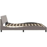  Okvir za krevet s uzglavljem smeđesivi 200 x 200 cm od tkanine | shoptok.hr