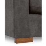 Scandic Antracitno siva sofa od imitacije kože 175 cm Hamburg – | shoptok.hr