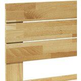  Okvir kreveta uzglavljem bez madraca 75x190 cm puno drvo hrast | shoptok.hr