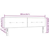  LED Postelja s tkanino s potiskom na gumb v temno sivi barvi 100 cm, (22051812) | Shoptok.si